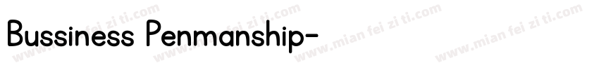 Bussiness Penmanship字体转换
